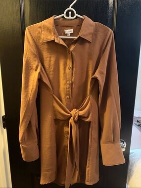 Kit + Sky Long Sleeve Shirt Dress